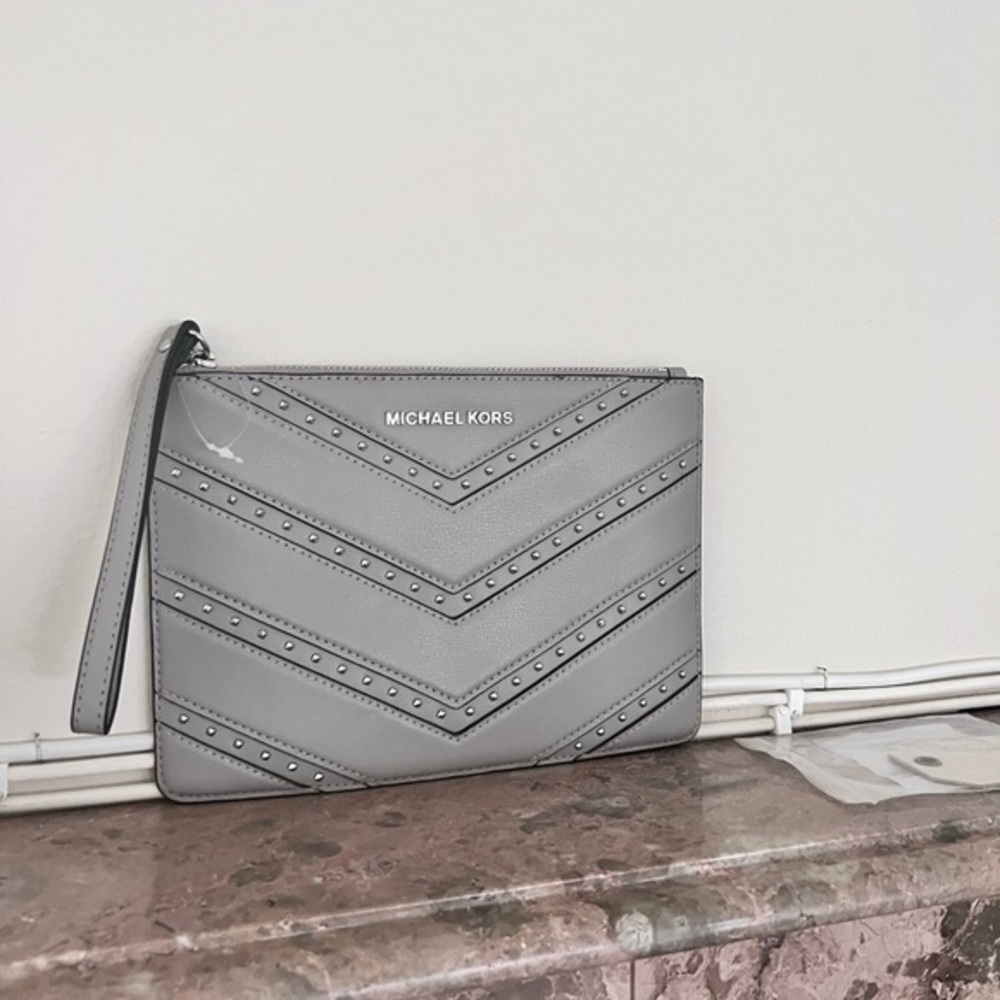Michael Kors studded wristlet